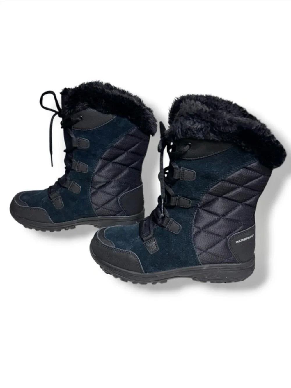 COLUMBIA Black Ice Maiden II Waterproof Insulated Winter Boots Size 5